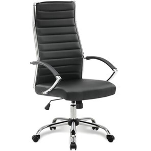 Компьютерное кресло Brabix Style EX-528 (экокожа, хром, черное) 531947 в Курске
