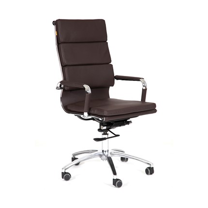 Кресло CHAIRMAN 750 экокожа коричневая в Курске - изображение