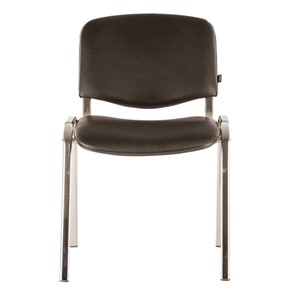 Офисный стул Brabix Iso CF-001 (хромированный каркас, кожзам черный) 531424 в Курске