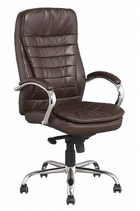 Офисное кресло J 9031-1 экокожа /хром, коричневый в Курске
