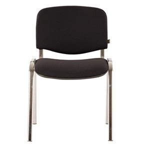 Офисный стул Brabix Iso CF-001 (хромированный каркас, ткань черная) 531419 в Курске - предосмотр