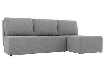 Угловой диван с оттоманкой Поло, Серый (рогожка) в Курске