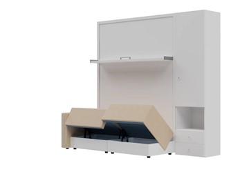Диван Кровать-трансформер Smart (КД 1400+ШП), шкаф правый, левый подлокотник в Курске - предосмотр 1