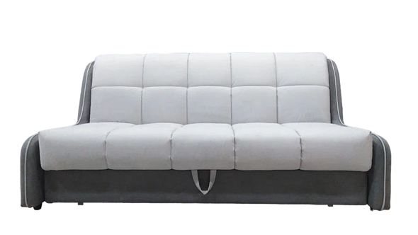 Прямой диван Аккордеон-Кант 1,55, полоска (НПБ) в Курске - изображение