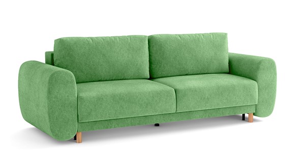 Прямой диван Фабио, велюр киото олива в Курске - изображение