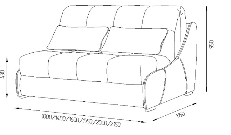 Прямой диван Токио 130 (ППУ) в Курске - изображение 11