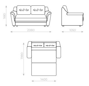 Прямой диван Вега 2 МД в Курске - изображение 5