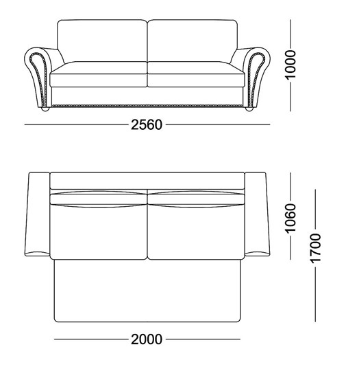 Прямой диван Виктория 3 подушки в Курске - изображение 4