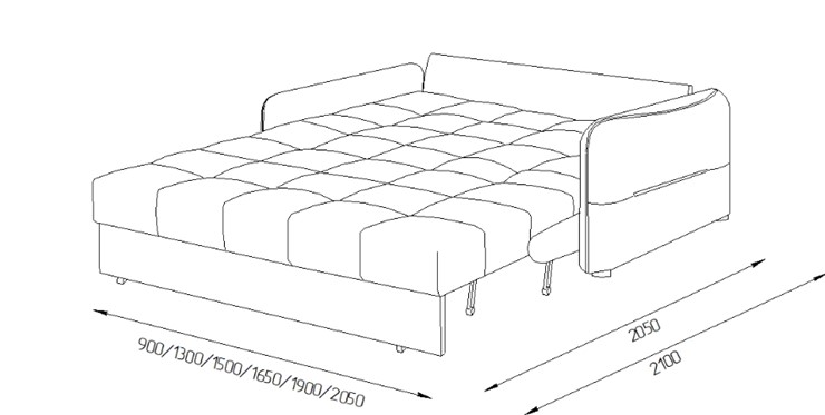 Прямой диван Токио 2 150 (НПБ) в Курске - изображение 7