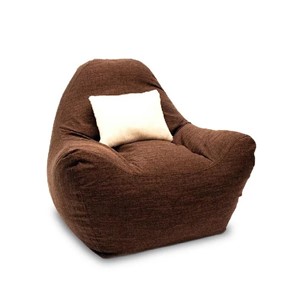 Бескаркасное кресло Эдем, рогожка орион, коричневый в Курске - предосмотр