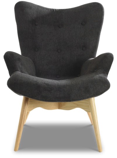 Кресло 917  графит, HE492-10 /ноги ясень-01 в Курске - изображение 1