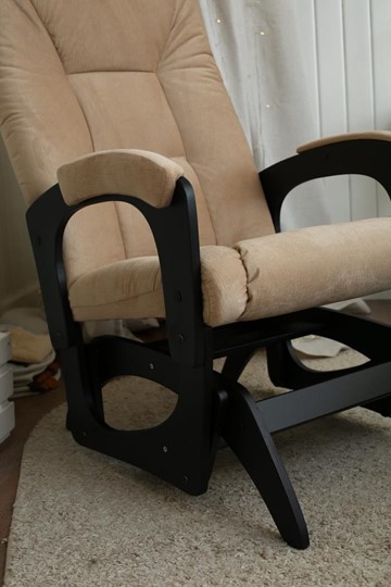 Кресло-качалка Леон маятниковая, ткань AMIGo песок 29-Т-П в Курске - изображение 8