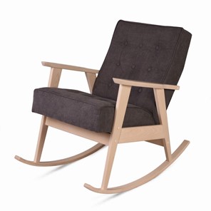 Кресло-качалка Ретро (беленый дуб / 05 - коричневый) в Курске