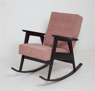 Кресло-качалка Ретро (венге / RS 12 - розовый) в Курске