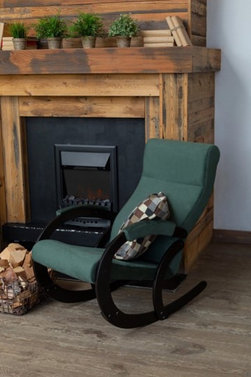 Кресло-качалка в гостиную Корсика, ткань Amigo Green 34-Т-AG в Курске - изображение 7