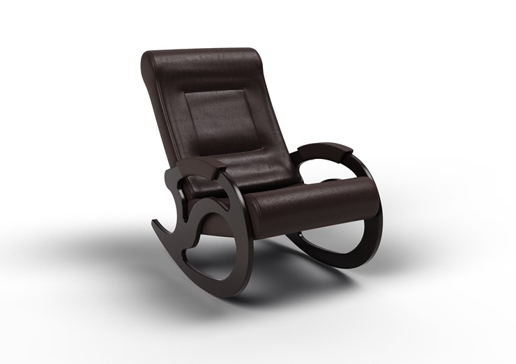 Кресло-качалка Вилла, экокожа крем 11-К-КР в Курске - изображение 1