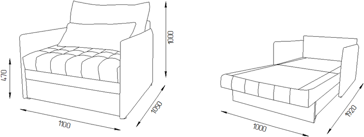 Кресло-кровать Дакота 110 (ППУ) в Курске - изображение 11