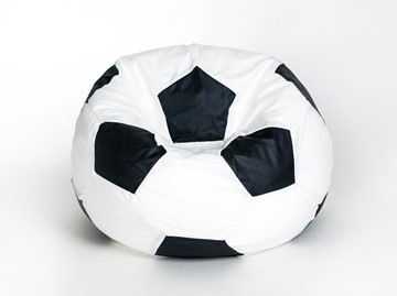 Кресло-мешок Мяч большой, бело-черный в Курске