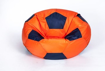 Кресло-мешок Мяч большой, оранжево-черный в Курске