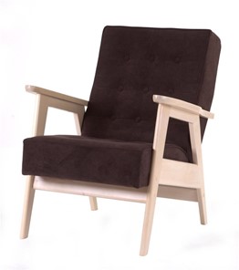 Кресло Ретро (беленый дуб / RS 32 - коричневый) в Курске