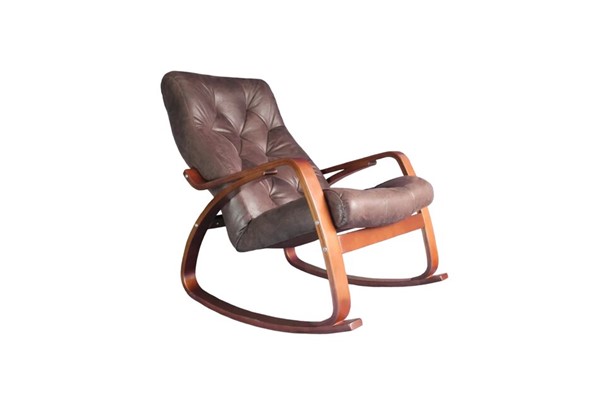 Кресло-качалка Гранд, замша шоколад в Курске - изображение