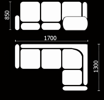 Диван кухонный Нео КМ-01 (168х128 см.) в Курске - изображение 3