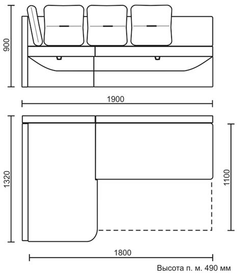 Кухонный угловой диван Яшма 1 ДУ в Курске - изображение 8