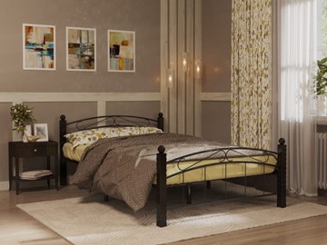 Спальная кровать Гарда 15, 160х200, черная в Курске