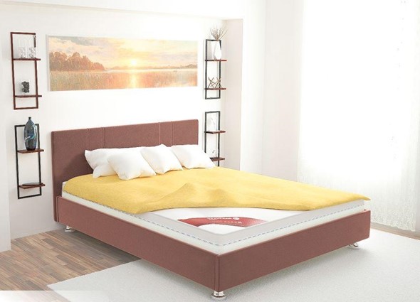 Полутороспальная кровать Вена 140х200 (с основанием) в Курске - изображение