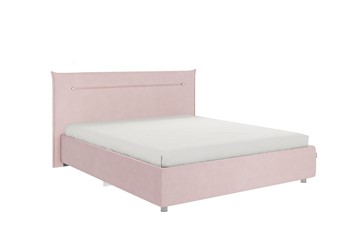 Кровать двуспальная Альба 1.6, нежно-розовый (велюр) в Курске - предосмотр