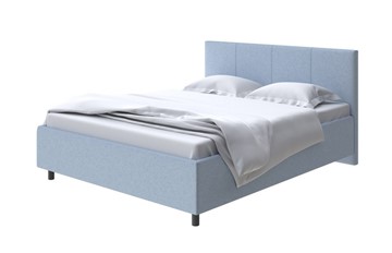 Спальная кровать Como (Veda) 3 140x200, Велюр (Scandi Cotton 21 Китайский Голубой) в Курске