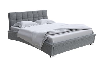 Двуспальная кровать Corso-1L 160x200, Велюр (Gratta 4 Серый космос) в Курске