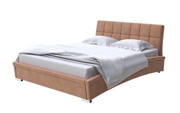 Двуспальная кровать Corso-1L 200x200, Микровелюр (Manhattan Брауни) в Курске