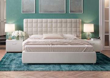 Кровать спальная Corso-3 140x200, Искусственная шерсть (Лама Лён) в Курске
