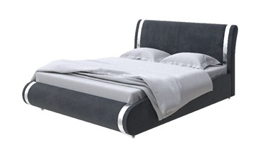 Двуспальная кровать Corso-8 200x200, Велюр (Casa Графитовый) в Курске
