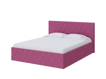 Кровать в спальню Fresco 140х200, Рогожка (Savana Berry (фиолетовый)) в Курске
