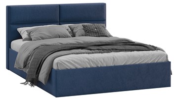 Кровать 2-х спальная Глосс Тип 1 (Микровелюр Wellmart Blue) в Курске