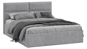 Двуспальная кровать Глосс Тип 1 (Микровелюр Wellmart Silver) в Курске