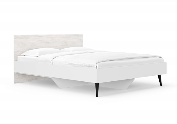 Кровать двуспальная Ines 160х200, Ясмунд (Белый) в Курске - изображение