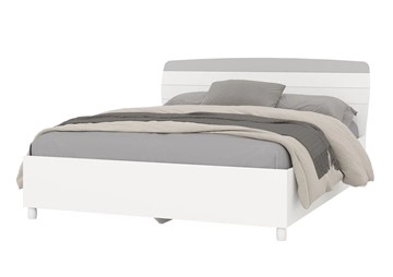 Кровать спальная Милана 1600 (4-22906бел\серый) в Курске
