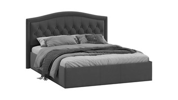 Кровать спальная с подъемным механизмом Адель тип 1 (Велюр Графит) в Курске