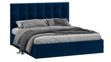 2-спальная кровать с подъемным механизмом Эмбер (Велюр Confetti Blue) в Курске