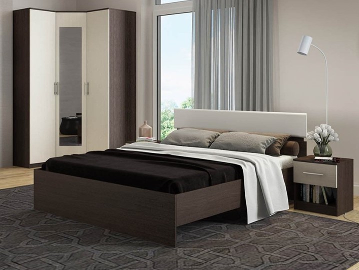 Кровать спальная Светлана 1600, белый/дуб сонома в Курске - изображение 2