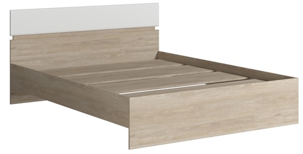 Кровать спальная Светлана 1600, белый/дуб сонома в Курске - изображение