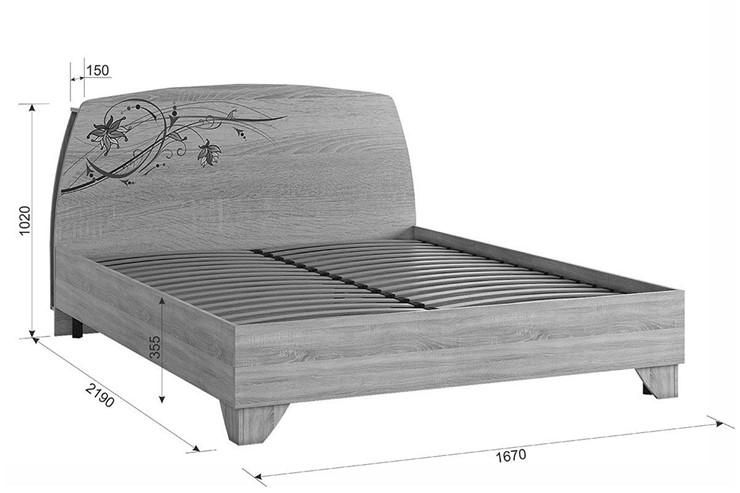 Двуспальная кровать Виктория-1 1.6, Белое дерево в Курске - изображение 3