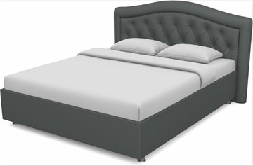 Двуспальная кровать Луиза 1600 с основанием (Nitro Grey) в Курске
