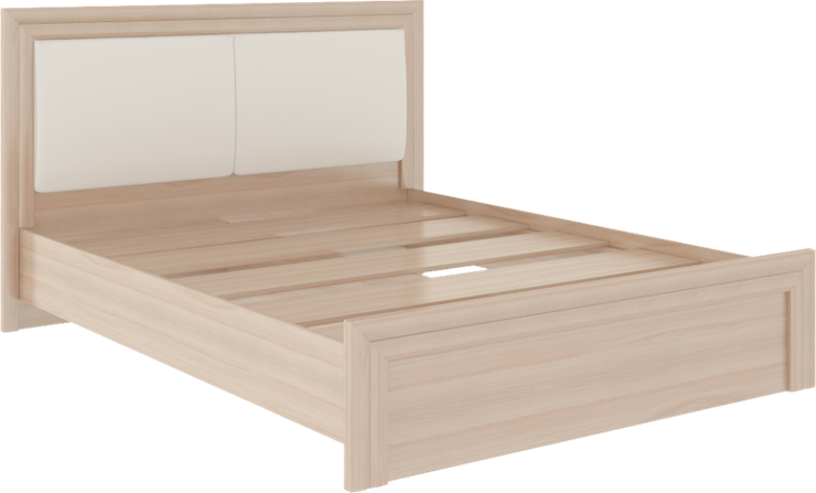Кровать двуспальная Глэдис М31 (Шимо светлый/Белый текстурный) в Курске - изображение 1