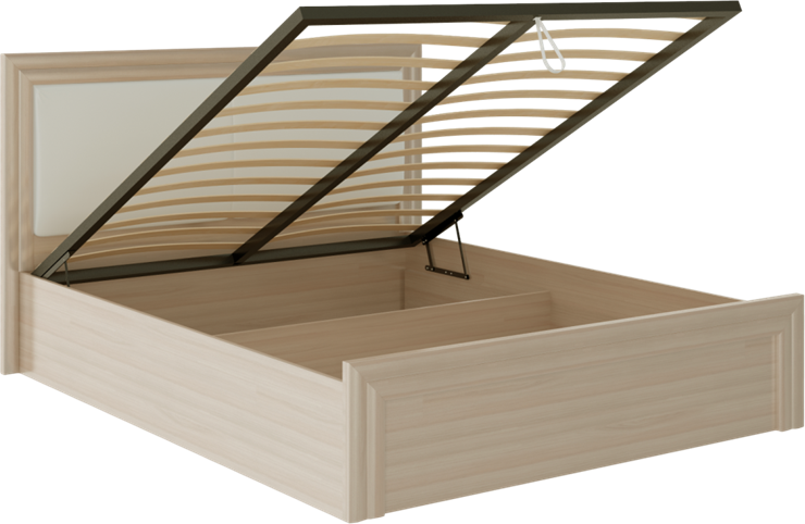 Кровать с механизмом 2-спальная Глэдис М32 (Шимо светлый/Белый текстурный) в Курске - изображение 1