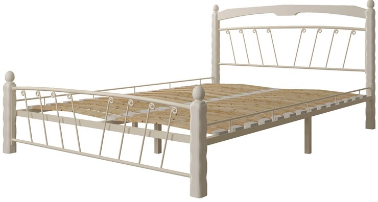 Кровать полутороспальная Муза 1, 1400, белый в Курске - изображение 1