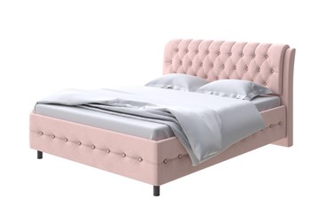 1,5-спальная кровать Como (Veda) 4 140х200, Велюр (Ultra Розовый мусс) в Курске